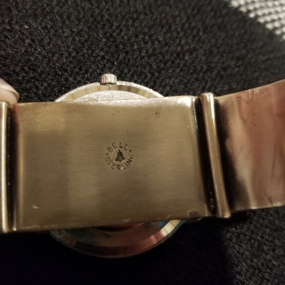 Sterling and Turquoise Cuff Watch - Picture 5 of 10